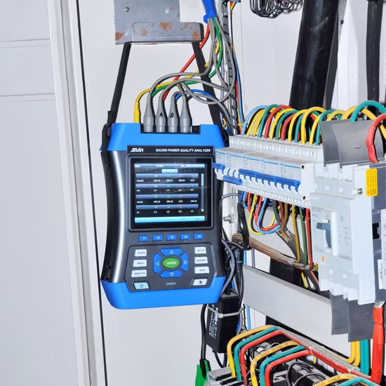 Analizzatore portatile di qualità dell'energia Suin trifase SA2200 CT flessibile